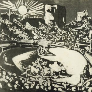 thumbnail of Aquatint and Scraper by Pablo Picasso titled Corrida en Arles.