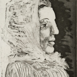 thumbnail of Aquatint, Scraper, and Engraving by Pablo Picasso titled Buste de Femme au Fichu. Pablo Picasso.