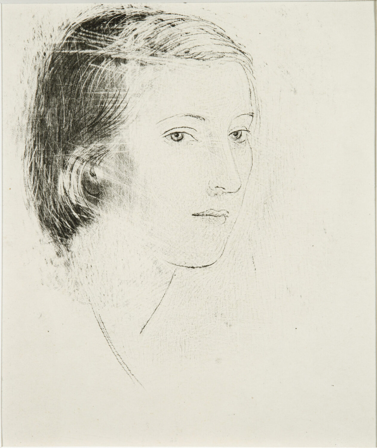 thumbnail of Lithograph by Pablo Picasso titled Tete De Jeune Fille Portrait de Marie-Therese.