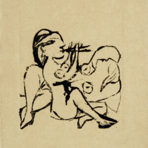 thumbnail of Monotype by Pablo Picasso titled Musicienne et Dormeuse, XI.