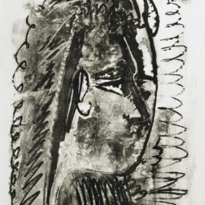 thumbnail of Lithograph by Pablo Picasso titled Profil de Femme Regardant a Droite.