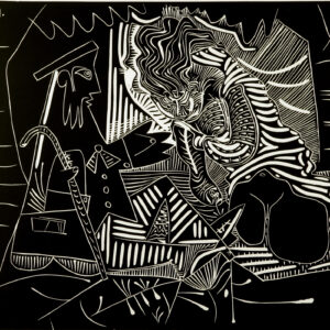 thumbnail of Lino-cut by Pablo Picasso titled Le Dejeuner sur L'Herbe D'Apres Manet.