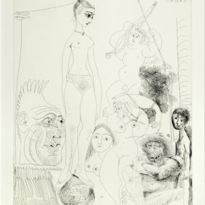 thumbnail of Etching and Drypoint by Pablo Picasso untitled : 26 Mars 1968.