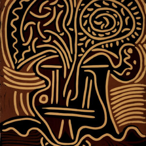 thumbnail of Lino-cut by Pablo Picasso titled Le Vase de Fleurs.