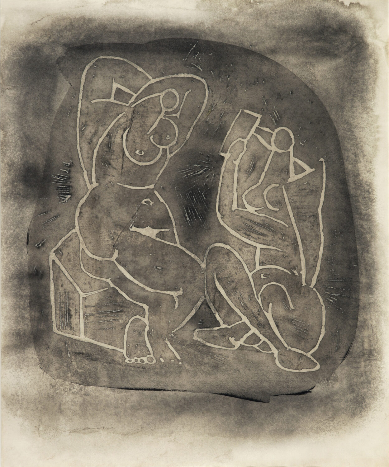 thumbnail of Lino-cut by Pablo Picasso titled Femmes a Leur Toilette.
