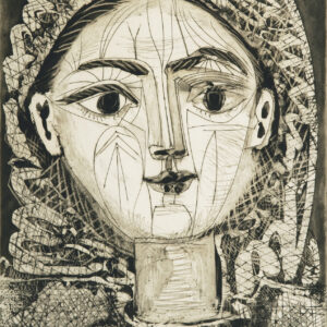 thumbnail of Aquatinit, etching drypoint and scraper by Pablo Picasso titled Portrait de Francoise a la Resille.