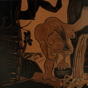 thumbnail of Lino-cut by Pablo Picasso titled Femme Nue a la Source.