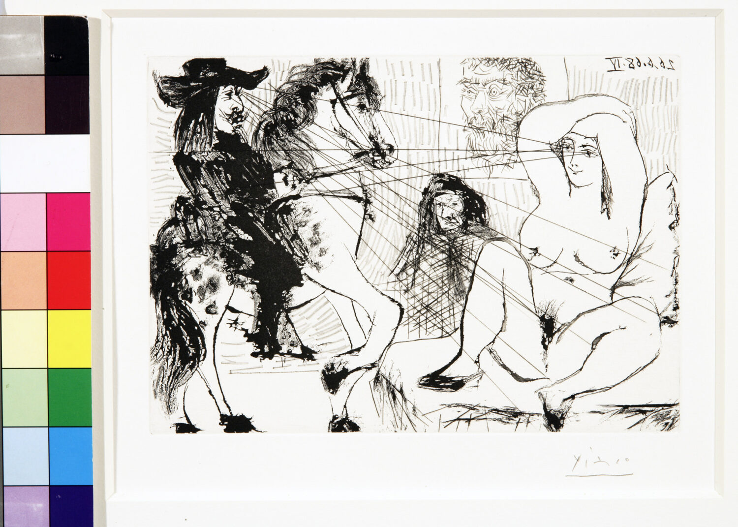thumbnail of Aquatint, Drypoint and Scraper by Pablo Picasso untitled: 26 Juin 1968 IV.