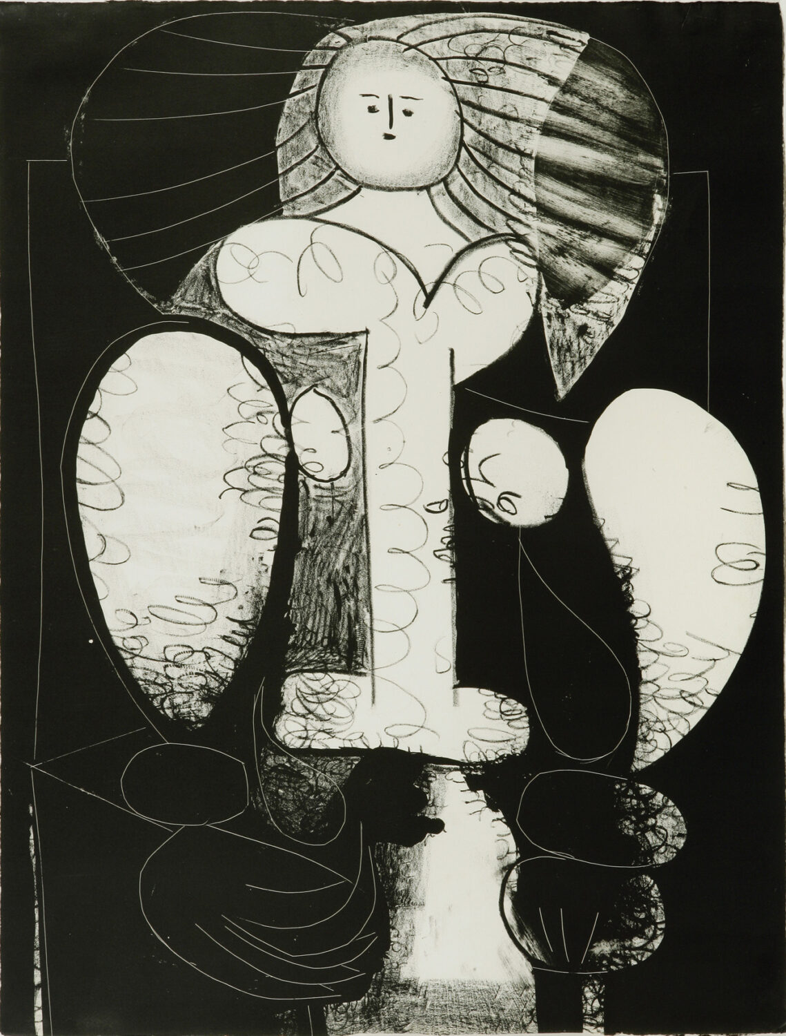 thumbnail of Lithograph by Pablo Picasso titled Femme Au Fauteuil No. 2.