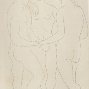 thumbnail of Etching by Pablo Picasso titled Le Trois Amies.