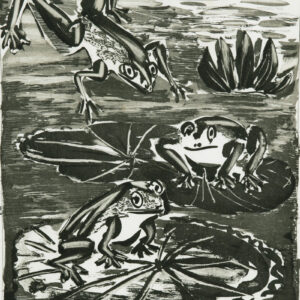 thumbnail of Aquatint and drypoint by Pablo Picasso titled Les Grenouilles.