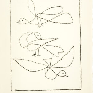 thumbnail of Lithograph by Pablo Picasso titled Trois Oiseaux.