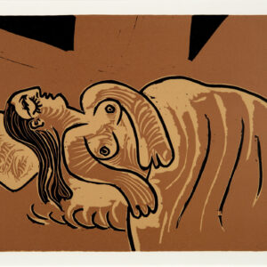 thumbnail of Lino-cut by Pablo Picasso titled Femme Endormie.