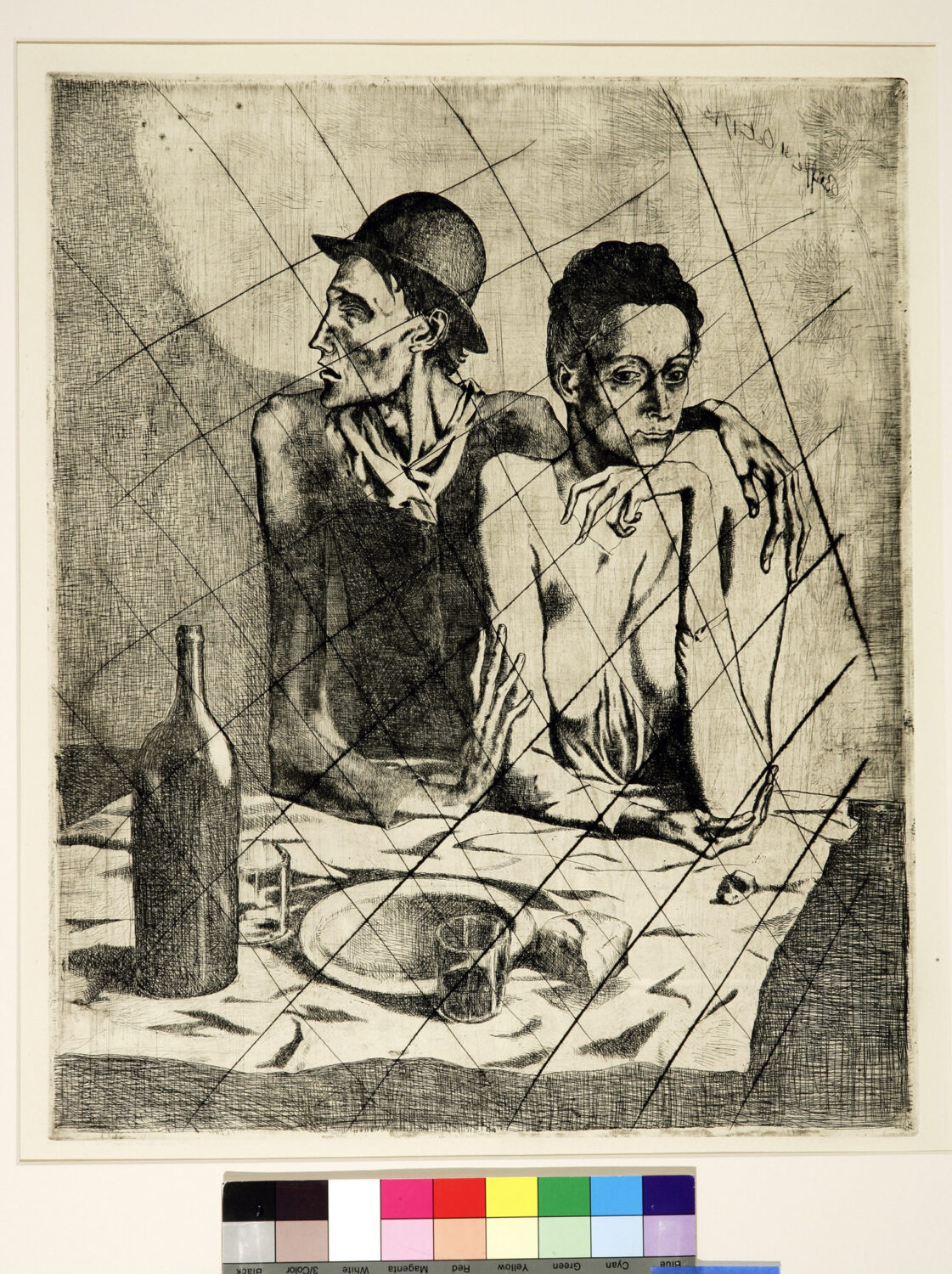thumbnail of Etching by Pablo Picasso titled Le Repas Frugal.