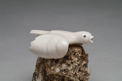thumbnail of Bird sculpture made out of ivory