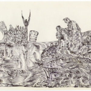 thumbnail of Ink on paper by Shlomo Felberbaum titled Pergatorio: Canto 2.