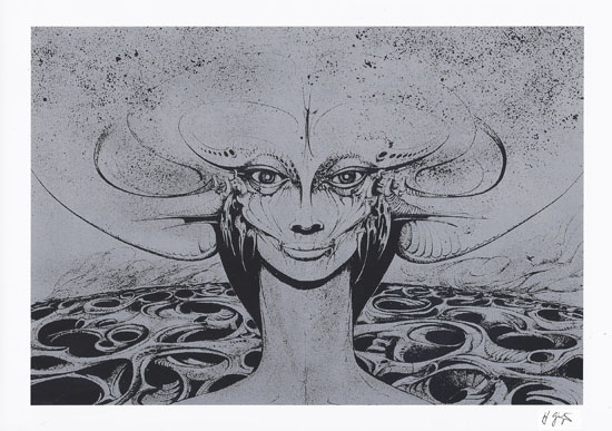 thumbnail of Silkscreen by H.R. Giger titled Playmate.