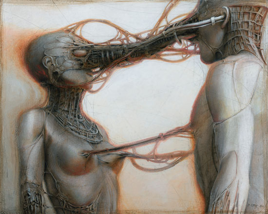 thumbnail of Acrylic on fiberboard by Peter Gric titled Synchronisation.