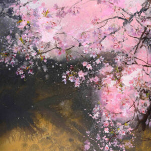 thumbnail of Oil on canvas by Chin-Lung Huang titled Elegant Sakura.