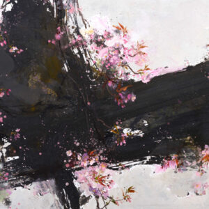 thumbnail of Oil on canvas by Chin-Lung Huang titled Calligraphic Line Rendering Spring.