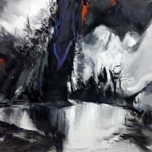 thumbnail of Acrylic on canvas by Runde Wu untitled.