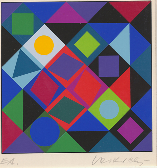 thumbnail of Serigraph by Victor Vasarely untitled.