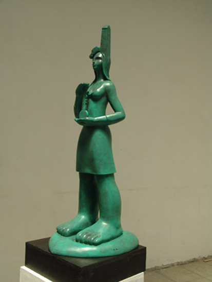 thumbnail of Bronze sculpture by Bharat Singh titled Endless Desire.