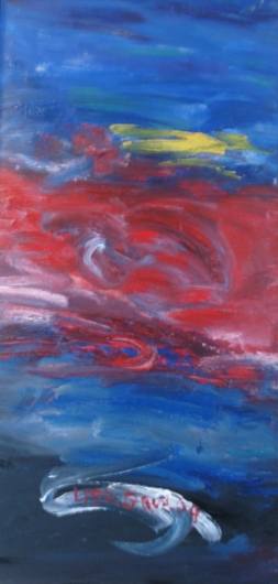 thumbnail of Acrylic on canvas by Lisa Baw untitled.