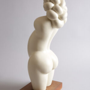 thumbnail of White sculpture of a woman