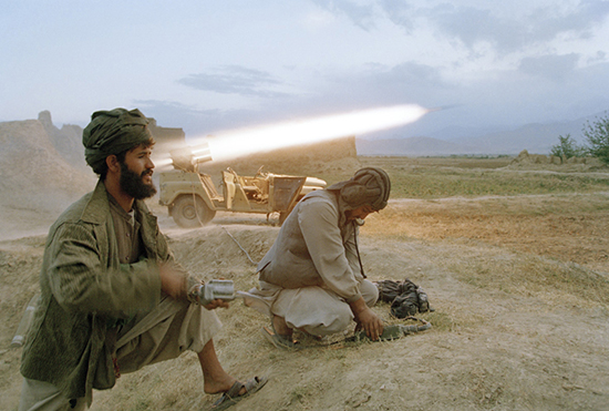 thumbnail of Taliban soldiers fire a rocket