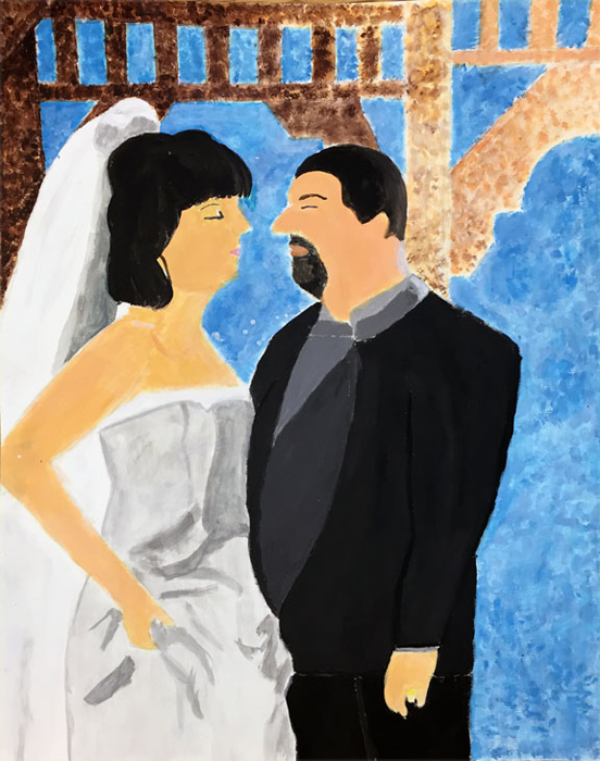 thumbnail of Mixed media on paper by Adison Lemmon titled True Love.