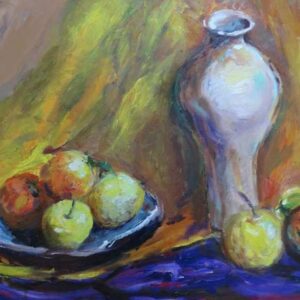 thumbnail of Oil on canvas by Lisa Baw titled Still Life.