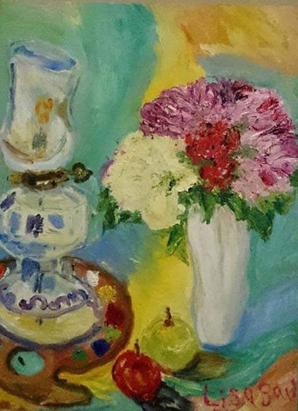 thumbnail of Oil on canvas by Lisa Baw titled Still Life.