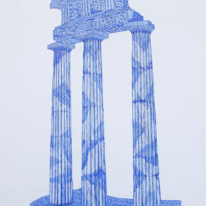 thumbnail of Gel pen on paper by Timothy Hull titled Temple of Delphi.