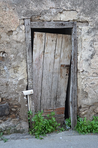thumbnail of Wooden, crooked door