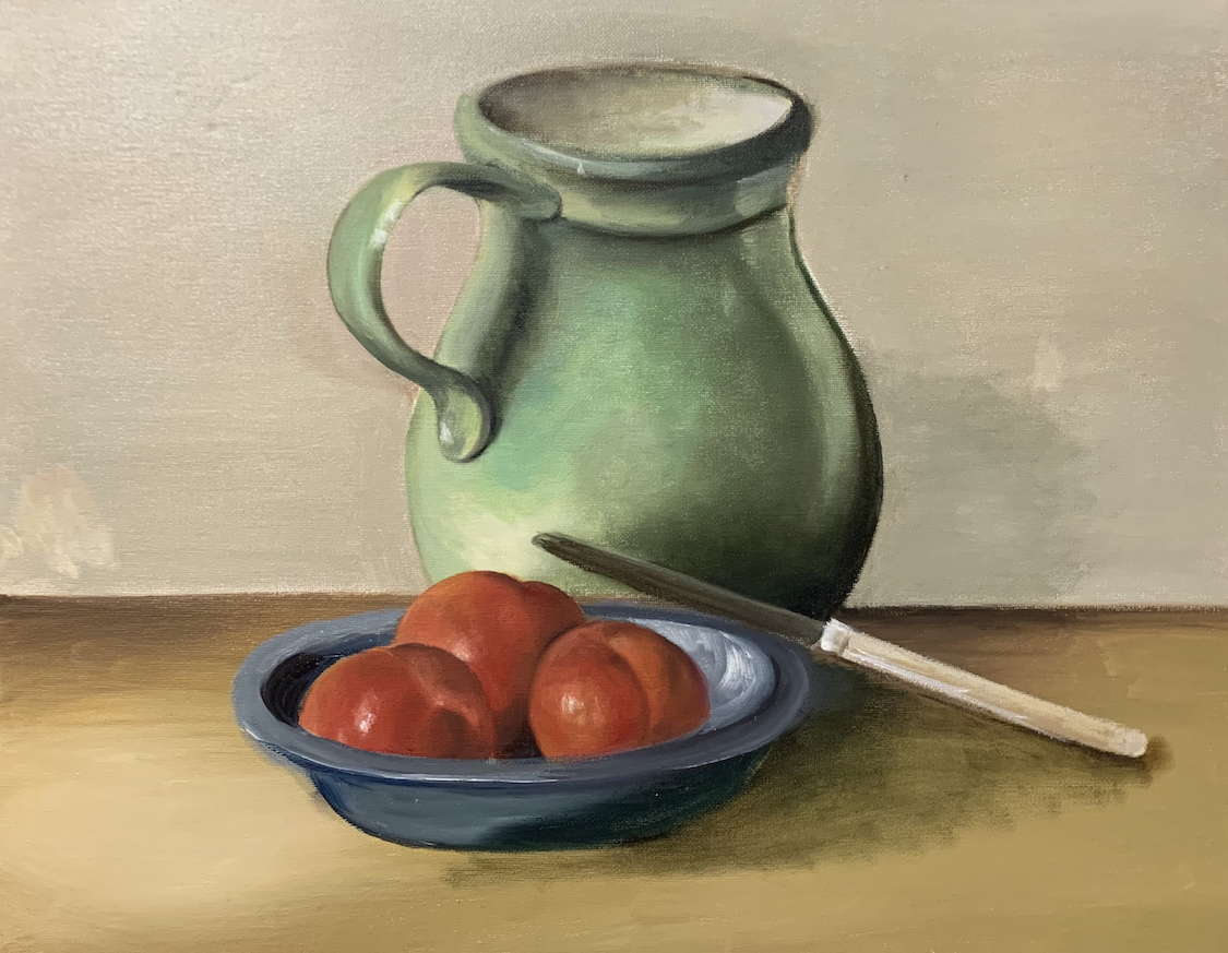 thumbnail of Still-life by Odalys Perez. Medium: Oil on canvas. Size 14 x 11 inches Date 2020