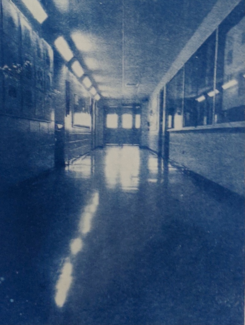 thumbnail of Untitled Interior by Benjamin Brown. Medium: Cyanotype. Size 7.5 x 5.5 inches Date 2020