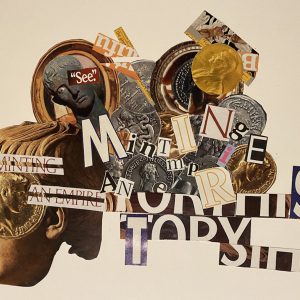 thumbnail of Typography by Huijie Zhou. Medium: Collage on bristol. Size 14 x 17 inches Date 2020