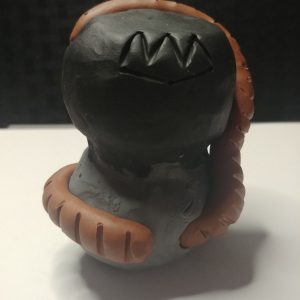 thumbnail of Snake King by Zoe Jones. Medium: Modeling clay. Size 2.5 x 3.5 x 6 inches Date 2020