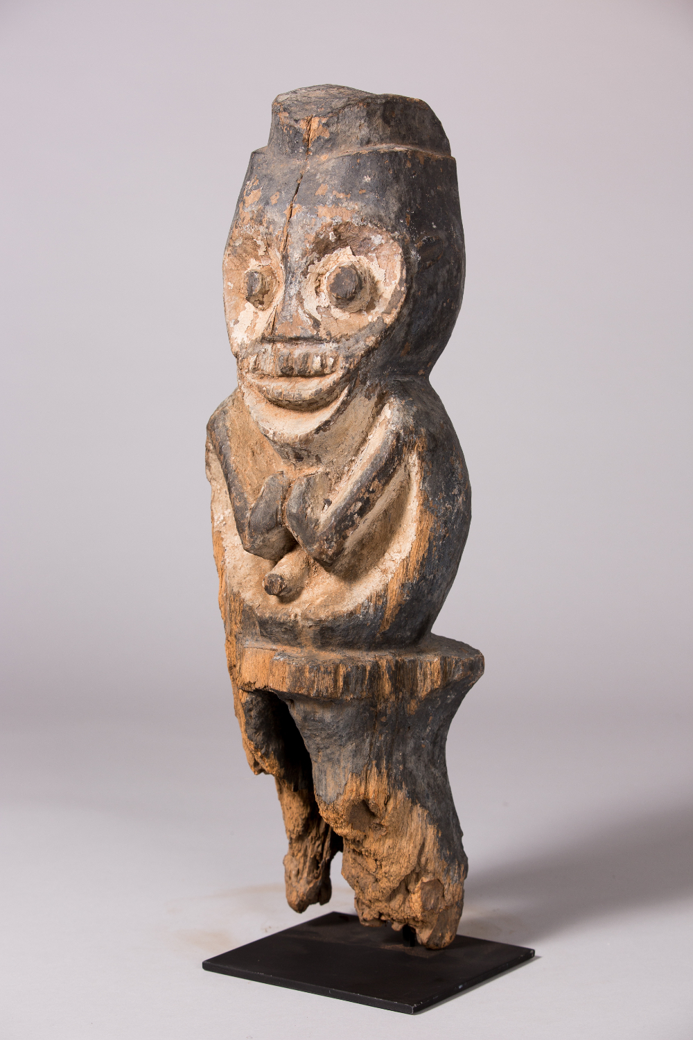 thumbnail of Male Figure from Northwestern Grassfields: Mambila. medium: Wood, pigments. date: early 19th century