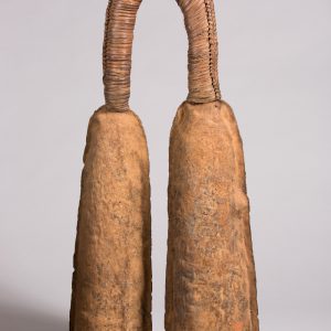 thumbnail of Double Gong from Kwifoyn Society Western Grassfields: Bamileke. medium: Iron, cane. date: early 20th century
