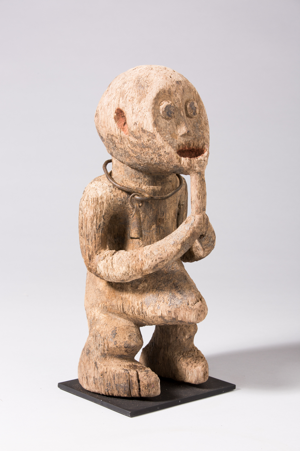thumbnail of Female Figure from Northern Grassfields: Mambila. medium: Wood, metal, pigment. date: early 20th century