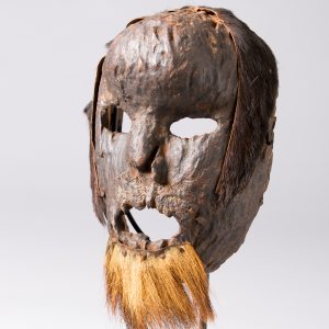 thumbnail of Male Mask from Western Grassfields, Bamileke: Bangwa. medium: Wood, hide, fur, metal. date: early 19th century