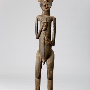 thumbnail of Commemorative Fon Figure from Northwest Cameroon: Nkambe. medium: Wood, pigments. medium: early 20th century