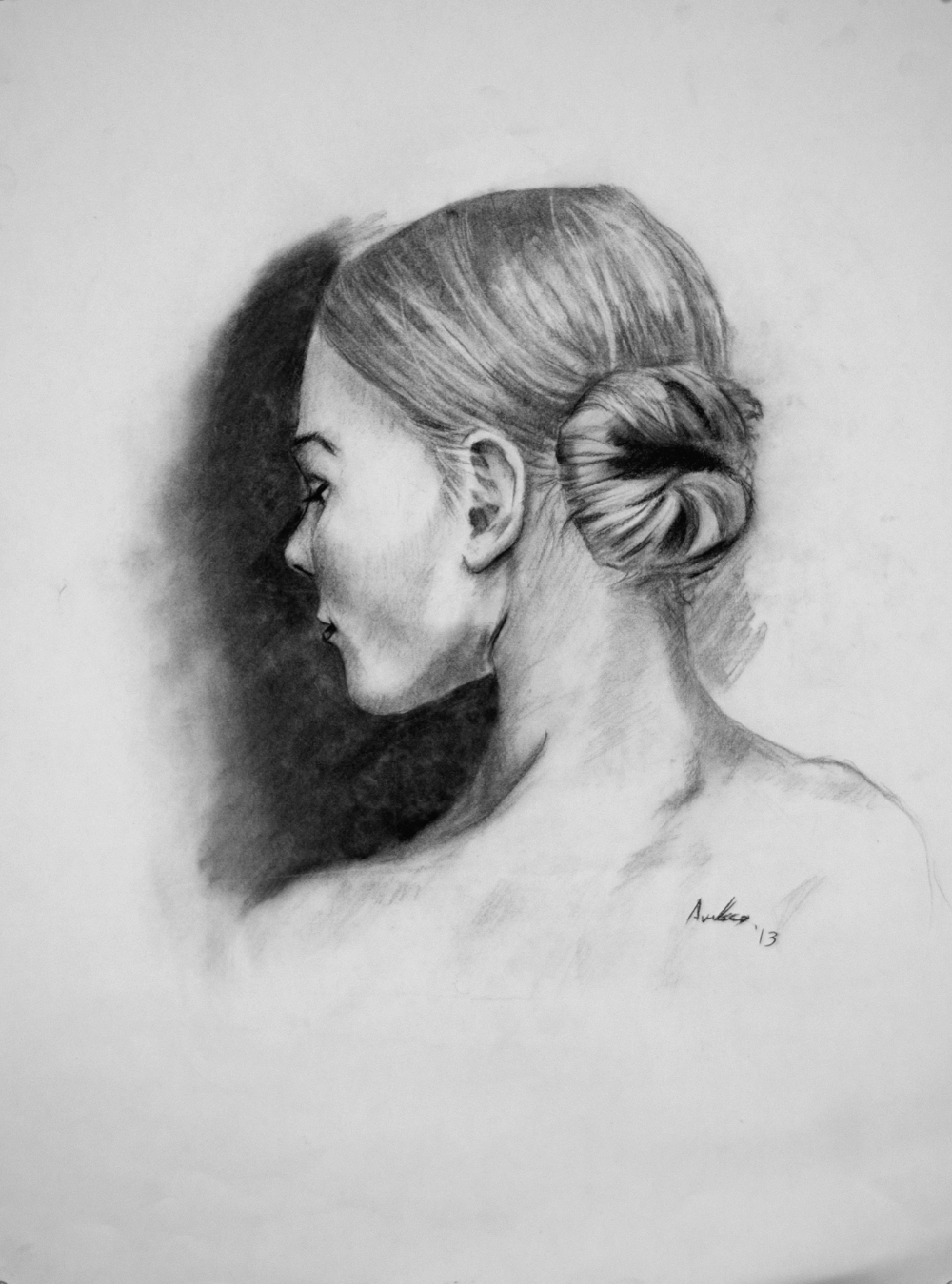 thumbnail of Untitled by Adrian Jason Velasco. medium: charcoal on paper. date: 2013. dimensions: 24 x 18 inches