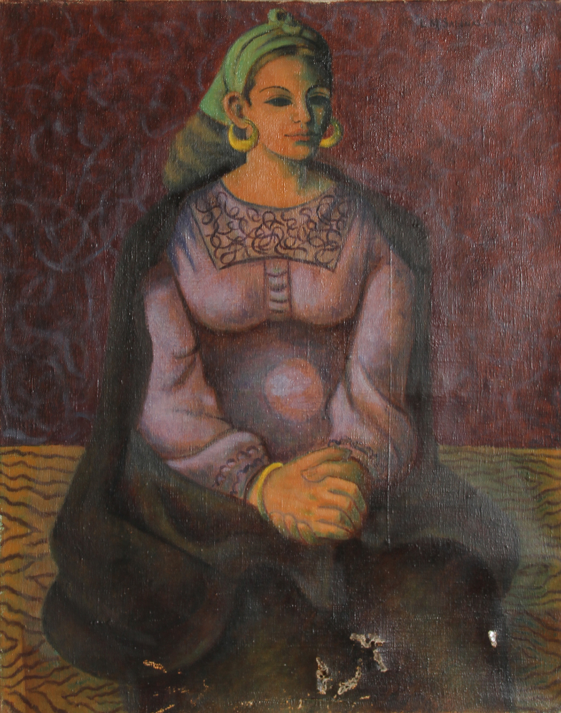 thumbnail of Untitled by Marcel Salinas. medium: Oil on canvas. date: 1945. dimensions: 60.9 x 49.5 cm