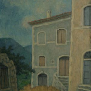 thumbnail of Mirmande by Marcel Salinas. medium: Oil on canvas. date: 1956-60. dimensions: 66.04 x 49.53 cm