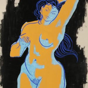 thumbnail of Nude 7 by Marcel Salinas. medium: Gouache on paper. date: 1949. dimensions: 61 x 48 cm