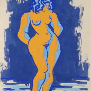 thumbnail of Nude 39 by Marcel Salinas. Medium: Gouache on paper. date: 1949. dimensions: 61 x 48 cm