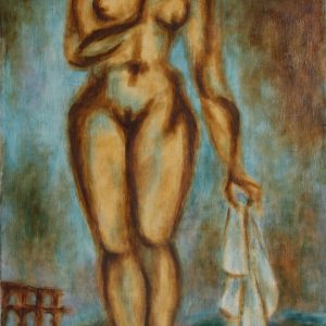 thumbnail of Untitled by Marcel Salinas. medium: Oil on canvas. date: 1950. dimensions: 99 x 53.5 cm